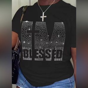 Blinged I’m blessed tee sz xl